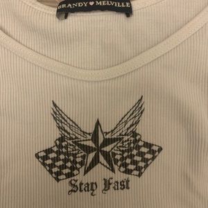brandy melville graphic tank